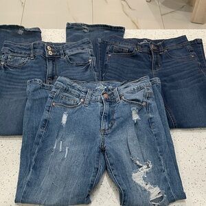 Jordache girls Distressed Boyfriend flare Jeans size 7